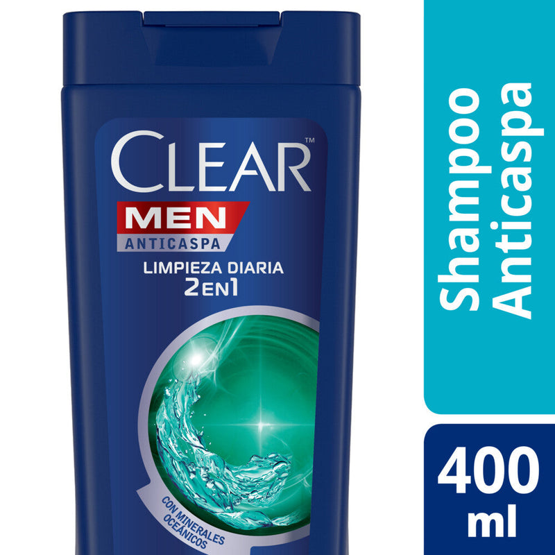 Clear 2 in 1 Anti-Dandruff Cleansing Shampoo - 400ml/13.52fl oz